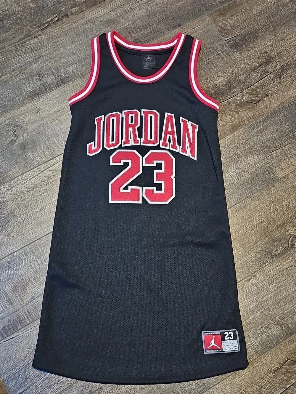 chicago bulls jersey dress 23 NBA Michael Jordan #23 Black Basketball Girls 10/12 jordan jersey 23